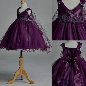 Plum flower girl dress 18-25 months
